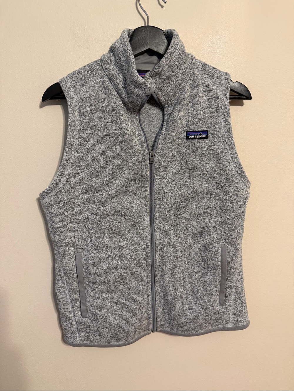 Patagonia Gray Heather Full-Zip Fleece Vest Women’s M